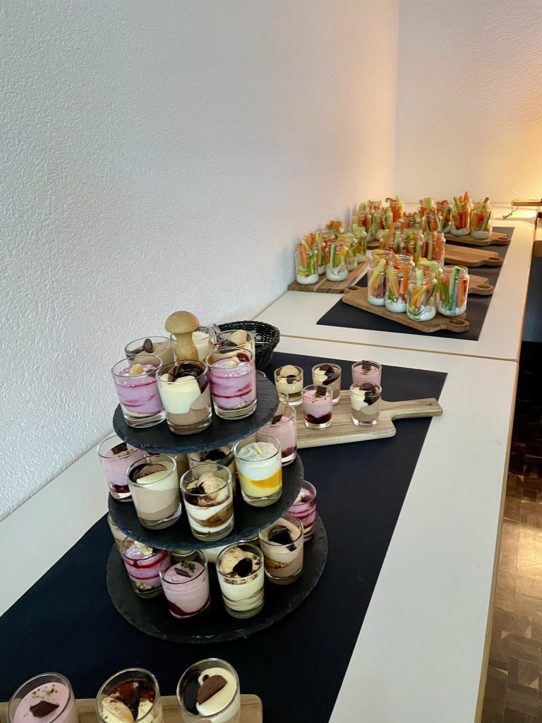 Nachtisch auf einem Buffet