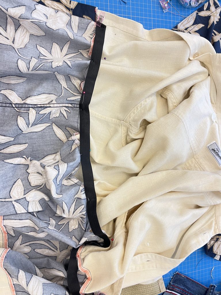 nachhaltiges Nähprojekt Upcycling Herrenhemd Kleid