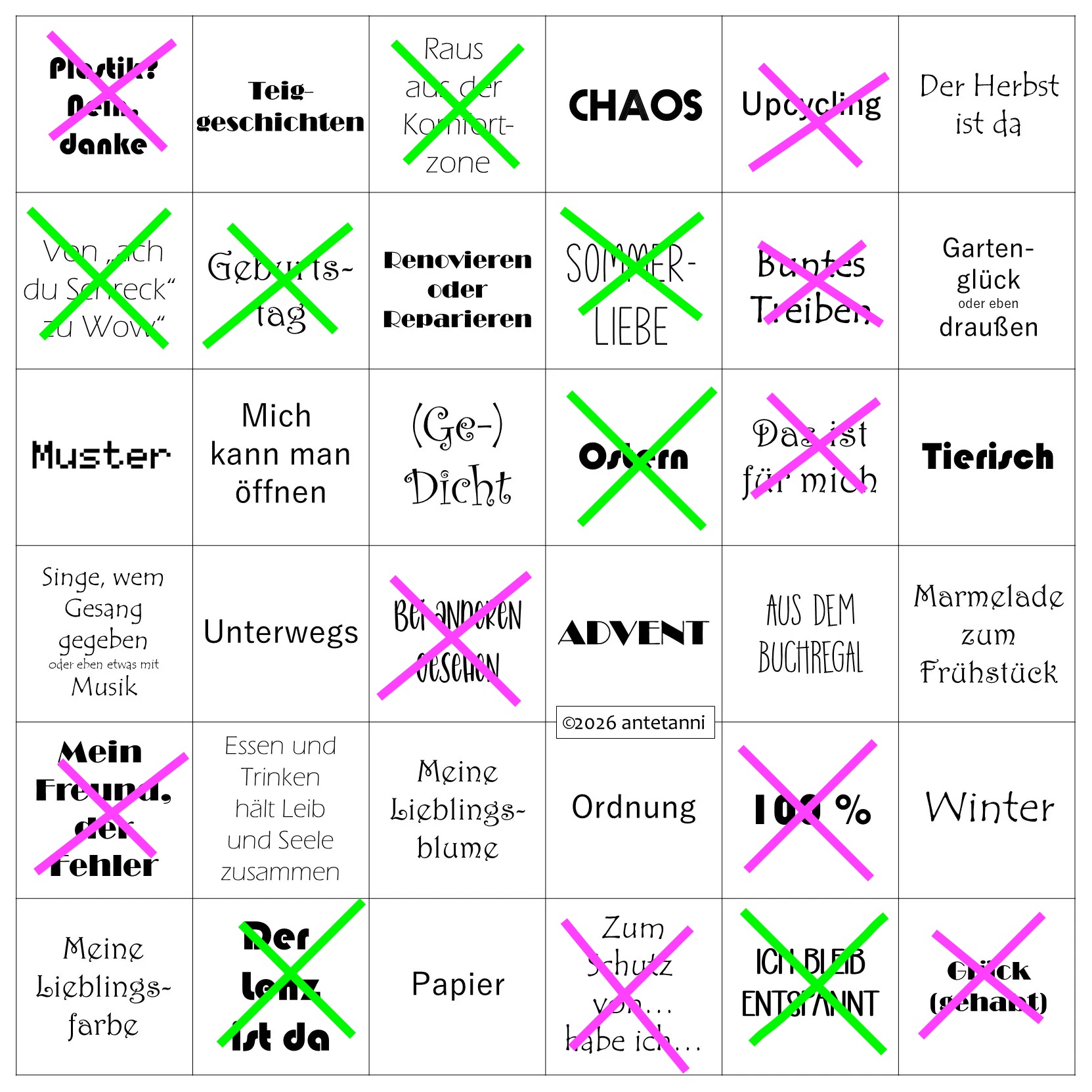 Bingo 2. Quartal